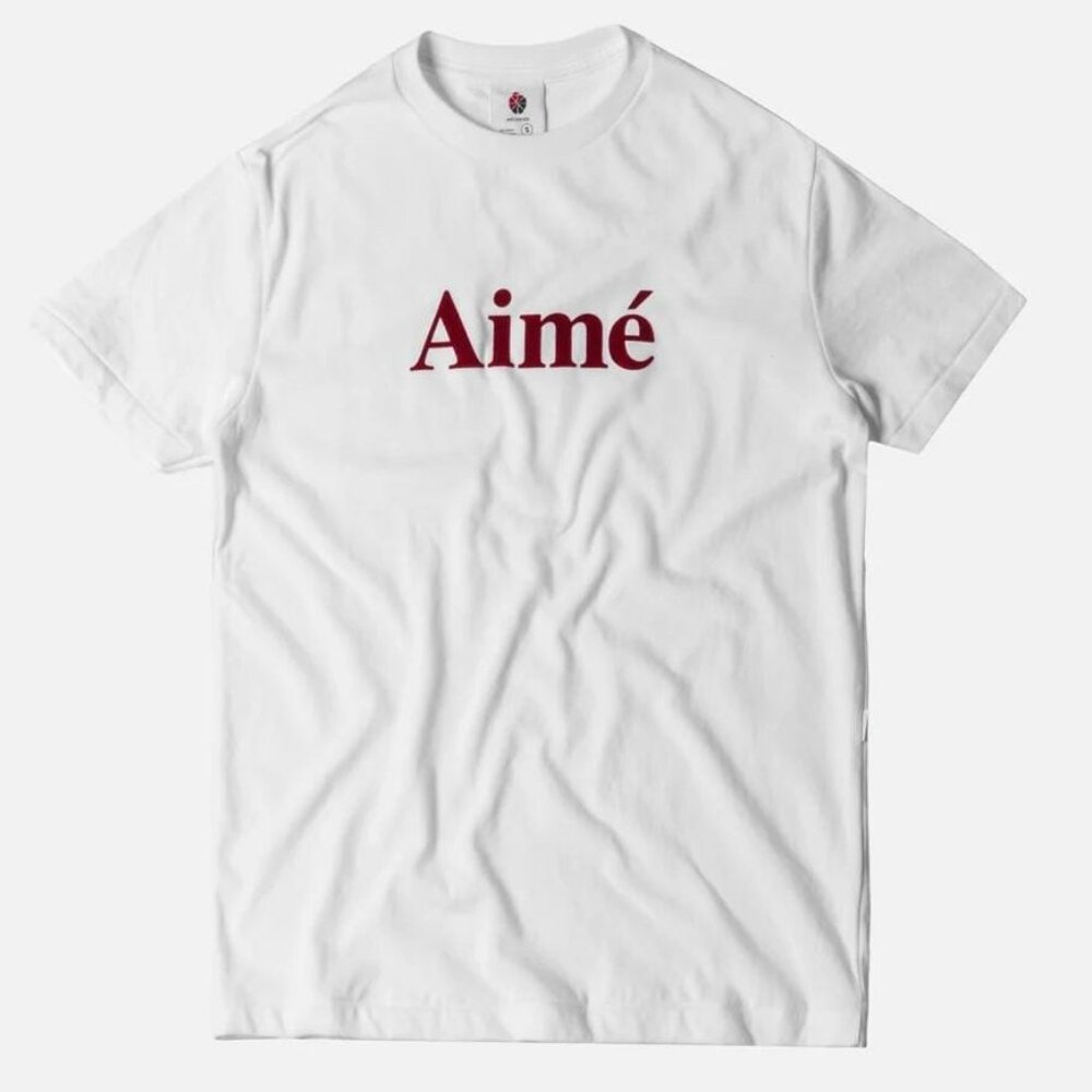 Aime Leon Dore Logo Tee - White & Red